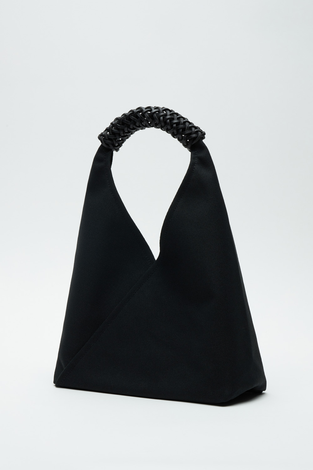 Woven Triangle Bag 36_Black