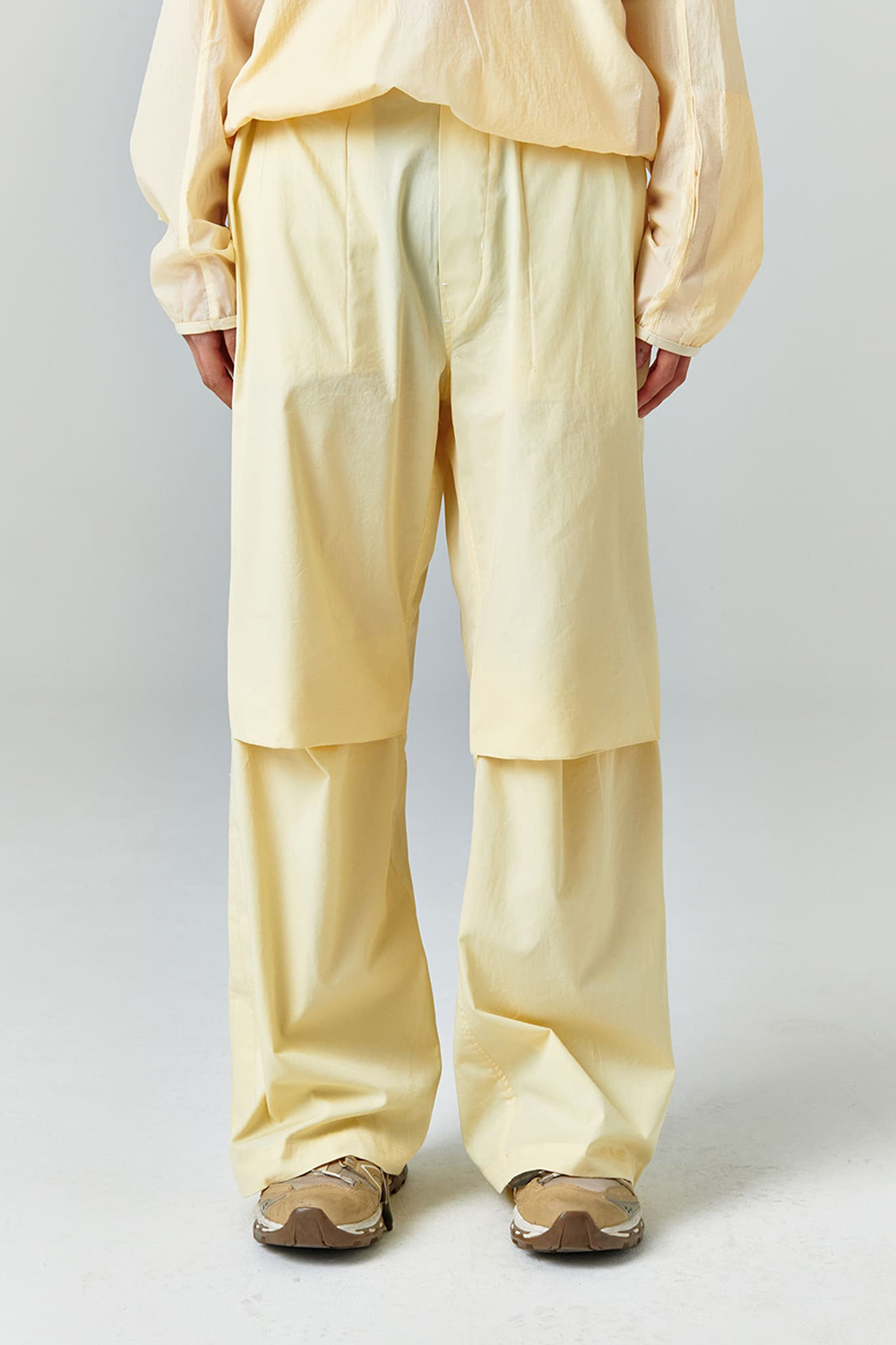 Garments Dyed Elastin Pants_Yellow