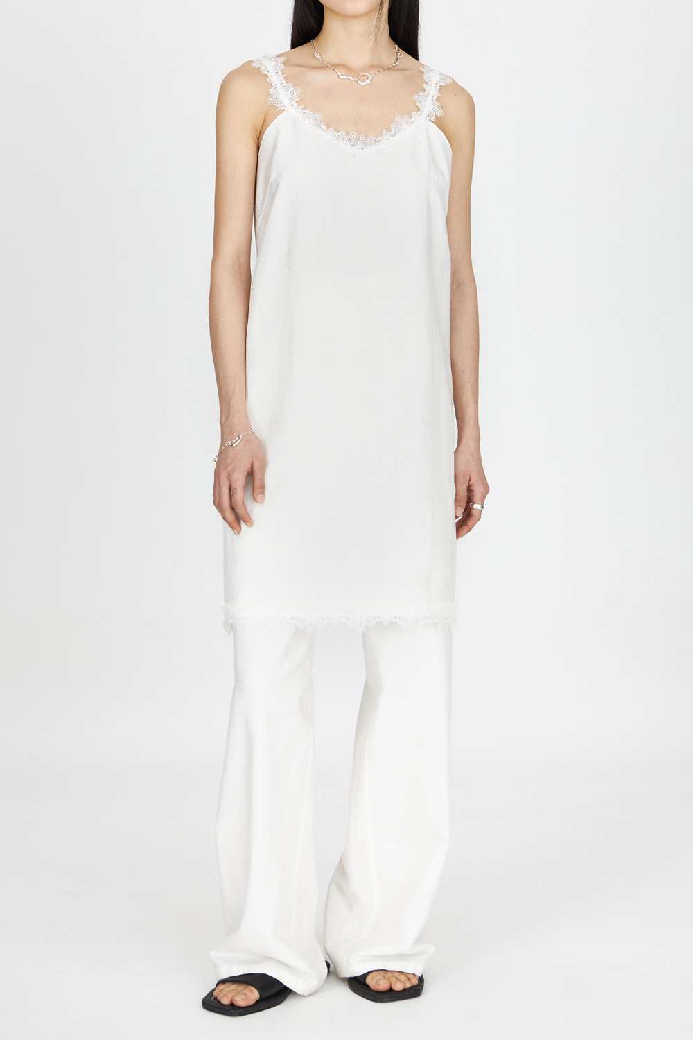 Lace-Trimmed Slip Dress_White