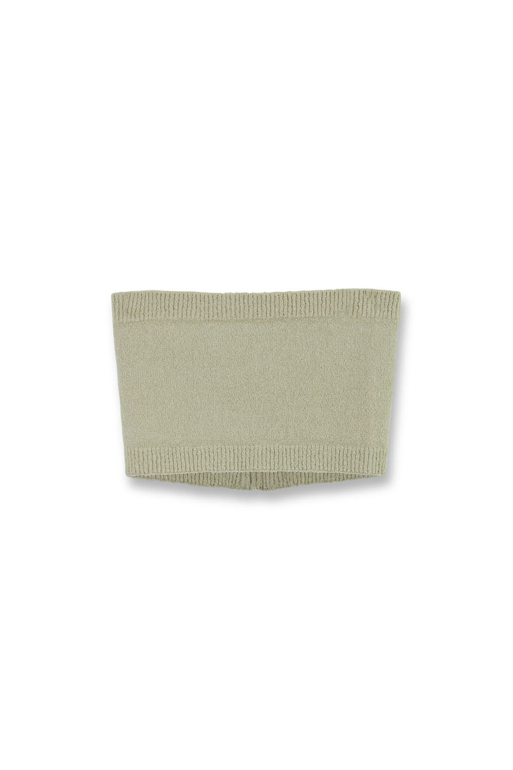 W Boucle Tube Top_Olive