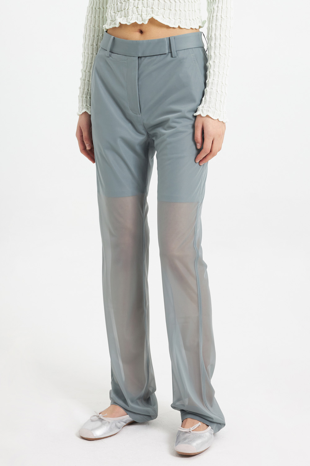 Bootcut Trousers_Green