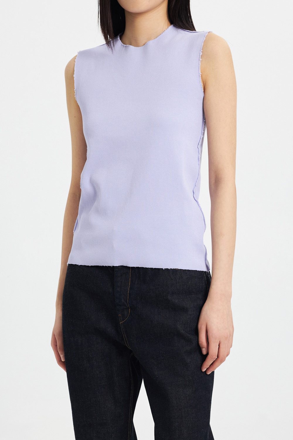 Fitted Sleeveless Top_Lilac