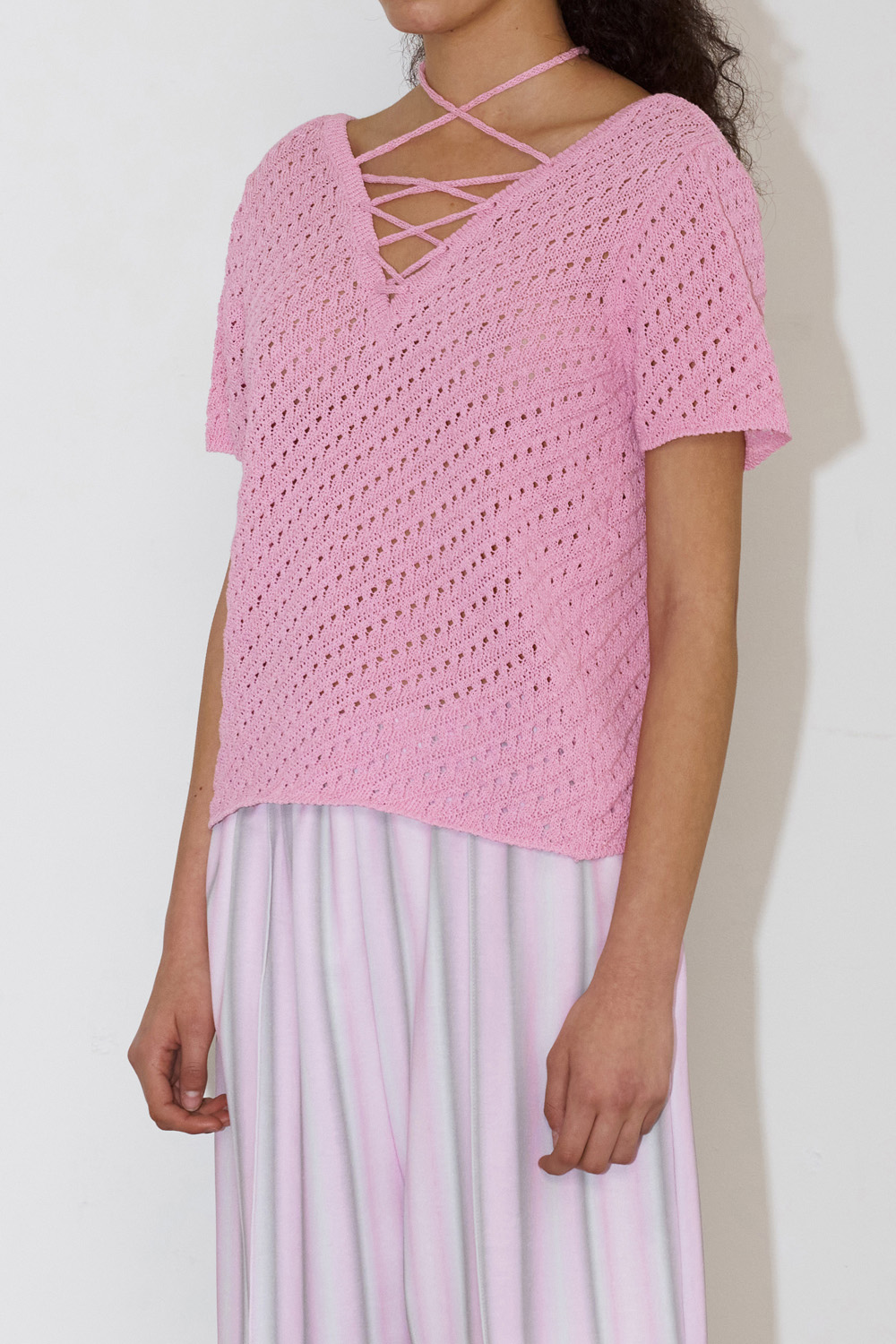 Womanly Crochet Top_Pink