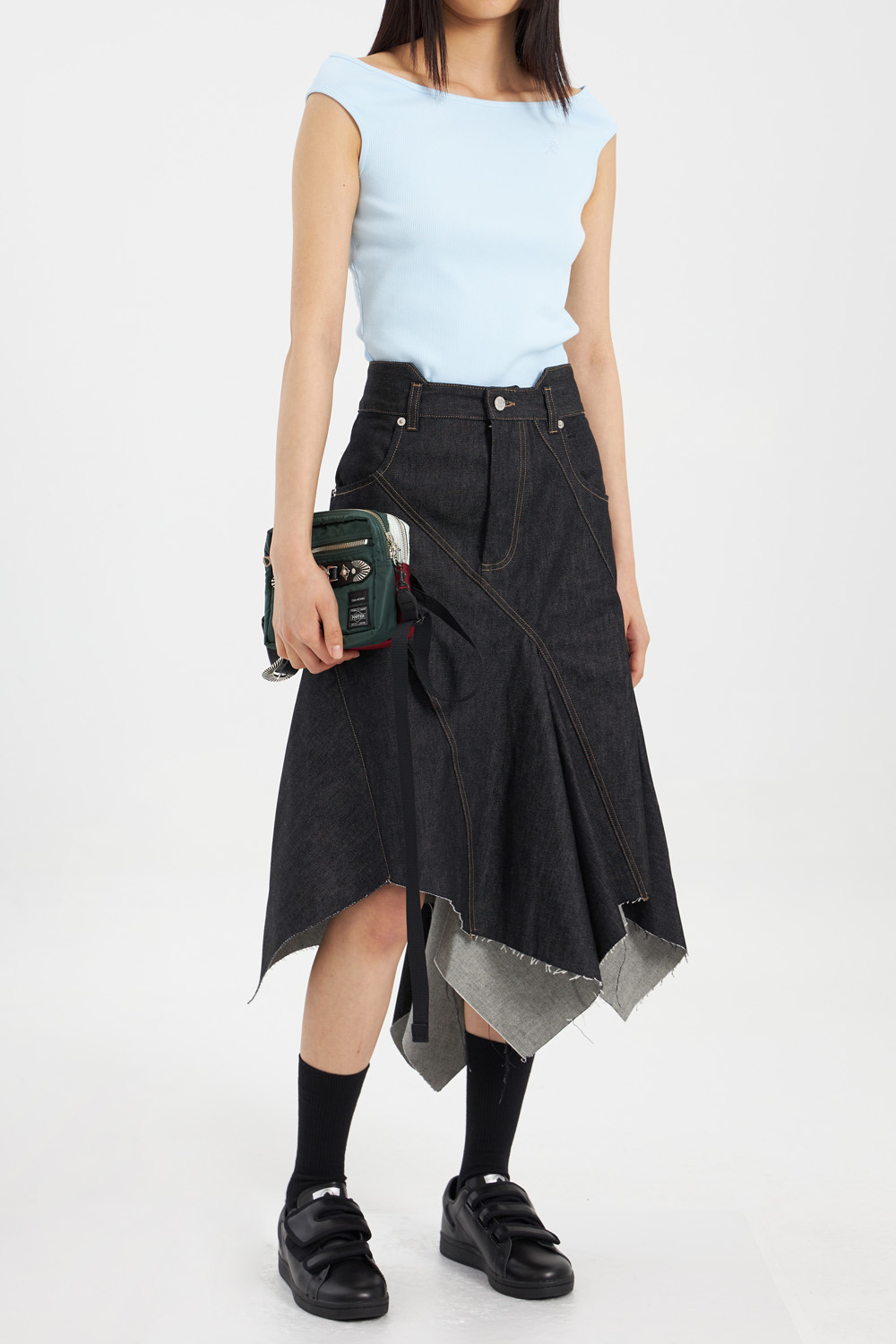 Pill Skirt_Washed Black