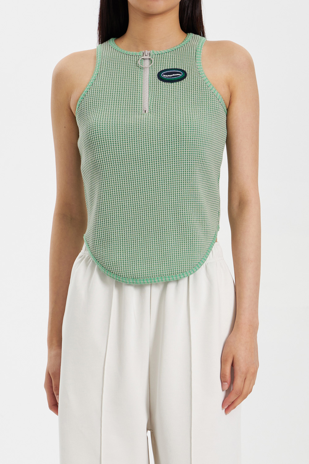 Waffle Cup Tank_Green