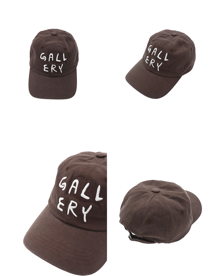 MUSINSA | 1011 Gallery Gallery Logo Ball Cap - Brown